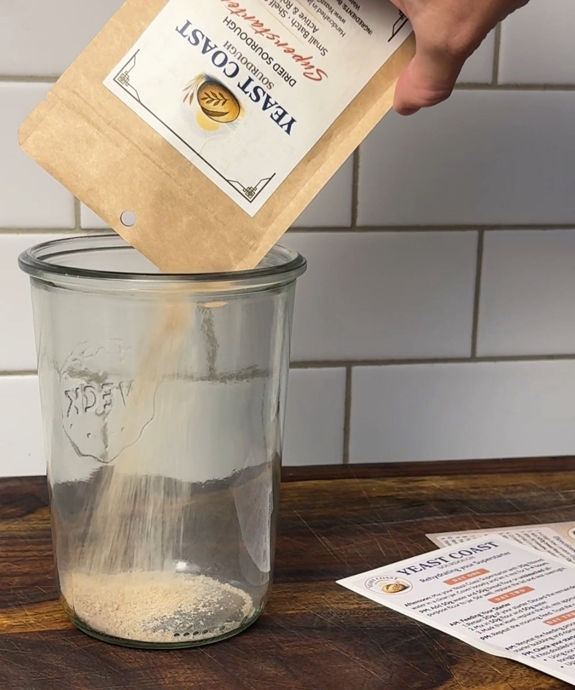 Premium Dried Sourdough Starter Kit - Live Superstarter Culture for Bread Baking (15g) - Yeast Coast Sourdough